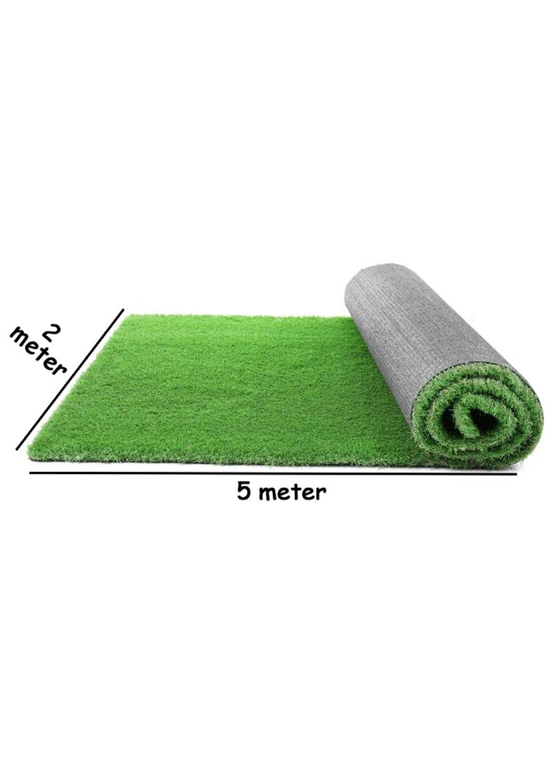 HOME TASTE Hometaste Premium Artificial Grass Rug Enhance Your Indoor And Outdoor Spaces With Realistic Greenery, Drain Holes, And Easy Installation! (200X500Cm)  - Image 2