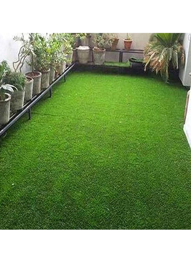 HOME TASTE Hometaste Premium Artificial Grass Rug Enhance Your Indoor And Outdoor Spaces With Realistic Greenery, Drain Holes, And Easy Installation! (200X500Cm)  - Image 3