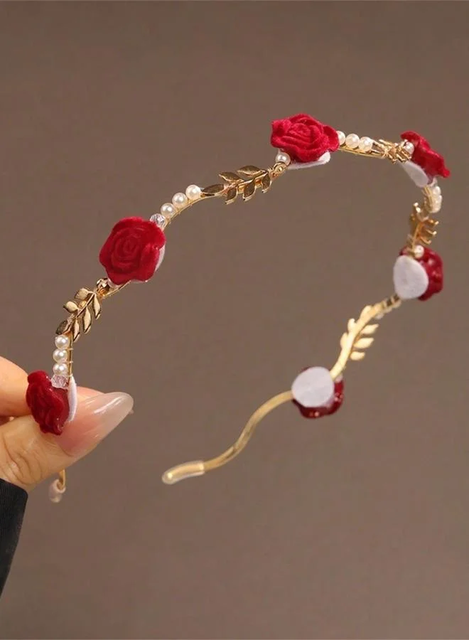 Styli  Floral and Pearl Embellished Headband for Women | Best Price UAE