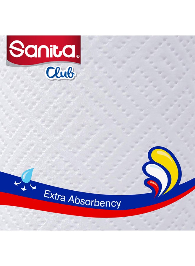 سانيتا مجموعة بكرات ورق نشاف كلوب للمطبخ من 6 قطع - Image 4