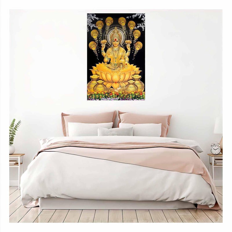 British Terminal British Terminal Goddess Lakshmi Maa Religious Waterproof Vinyl Sticker Poster 12 inc X 18 inch btcan29381 - Image 4