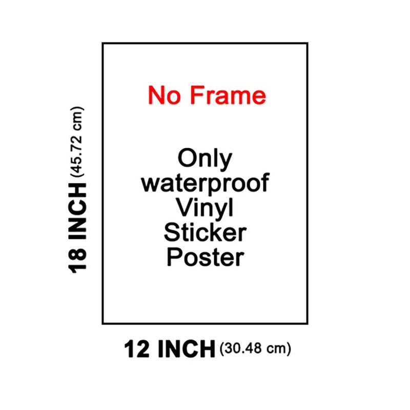 British Terminal British Terminal Goddess Lakshmi Maa Religious Waterproof Vinyl Sticker Poster 12 inc X 18 inch btcan29381 - Image 5