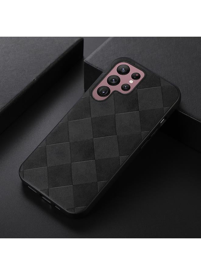 اس-توب جراب لهاتف Samsung Galaxy S22 Ultra 5G جراب هاتف من البولي يوريثان المنسوج والمربع - Image 2