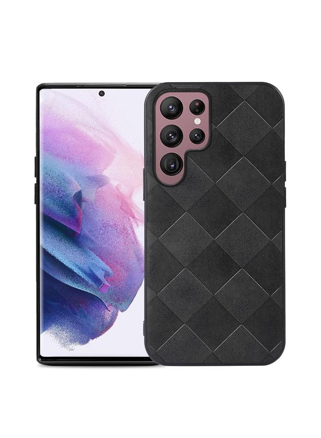 اس-توب جراب لهاتف Samsung Galaxy S22 Ultra 5G جراب هاتف من البولي يوريثان المنسوج والمربع - Image 1