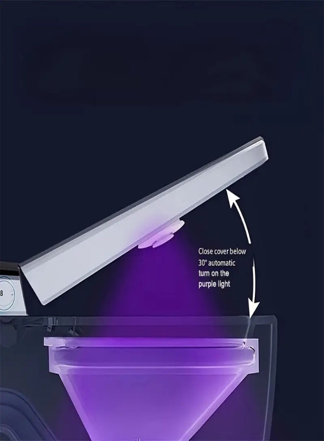 AROAQ Automatic Toilet Cleaner with Smart Induction UV-C Lamp – USB Rechargeable, Deodorizer & Air Freshener, 18650 Lithium Battery (500mAh)– Handsfree Hygiene for Home, Hotel & Travel - Image 4
