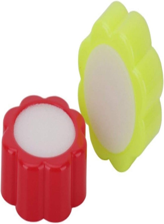Zenarao Finger Wet Sponge, 2Pcs Professional Fingertip Moistener Finger Moistener Flower Shape Finger Wet Sponge Cup for Fingers Counting Money Papers Bills Documents - Image 5