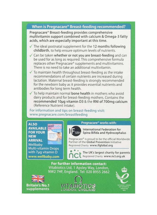 Vitabiotics Pregnacare Breastfeeding Multi-Vitamins - 84 Capsules - Image 2