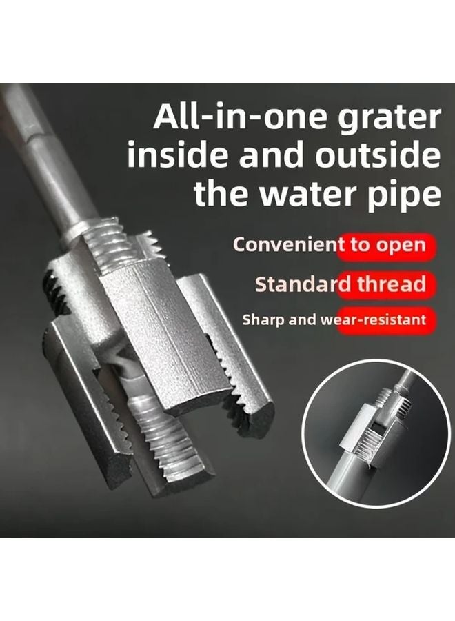 2 In 1 Pipe Threader Dual Internal External Thread Cutting Tool Durable Metal - Image 5