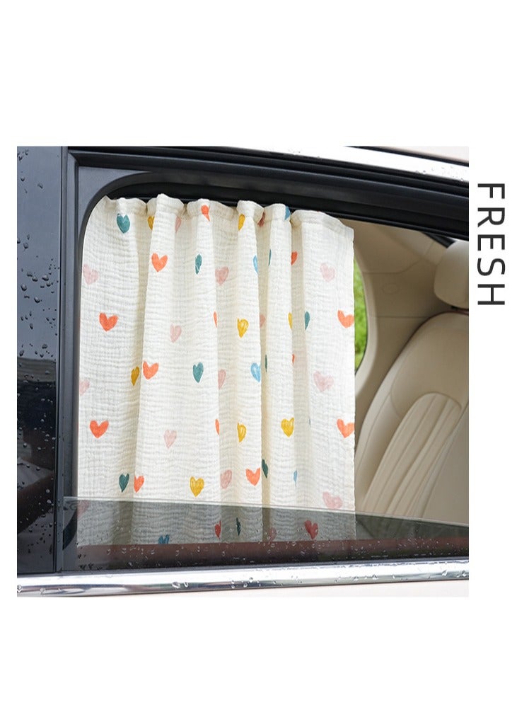 Generic Middle East Special Supply Cotton-Linen Car Window Baby Sunshade, Heat Insulation and UV Protection for Children  - Image 3