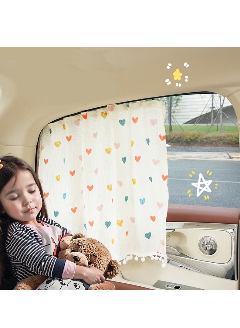 Generic Middle East Special Supply Cotton-Linen Car Window Baby Sunshade, Heat Insulation and UV Protection for Children  - Image 4