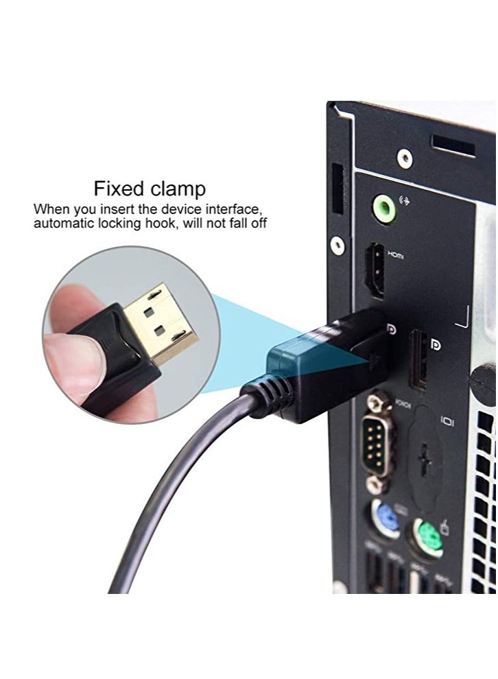 دوسالا كابل محول عالي الدقة من DisplayPort إلى HDMI بطول 1.8 متر - أسود - Image 4
