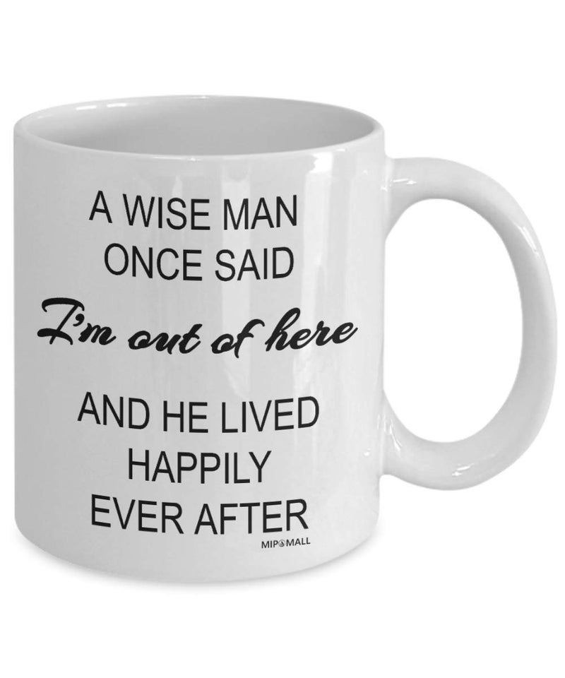 Retirement gifts for men mugs cups presents ideas funny leaving gifts for colleagues boss friends teacher Present for Christmas  A wise man once said