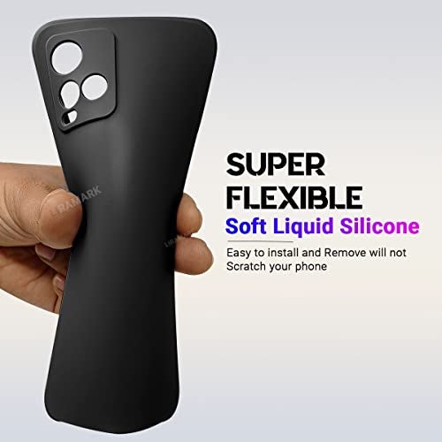 LIRAMARK Silicone Soft Back Cover Case for Vivo Y33T | Vivo Y21T | Vivo Y21s (Silicone Black) - Image 4