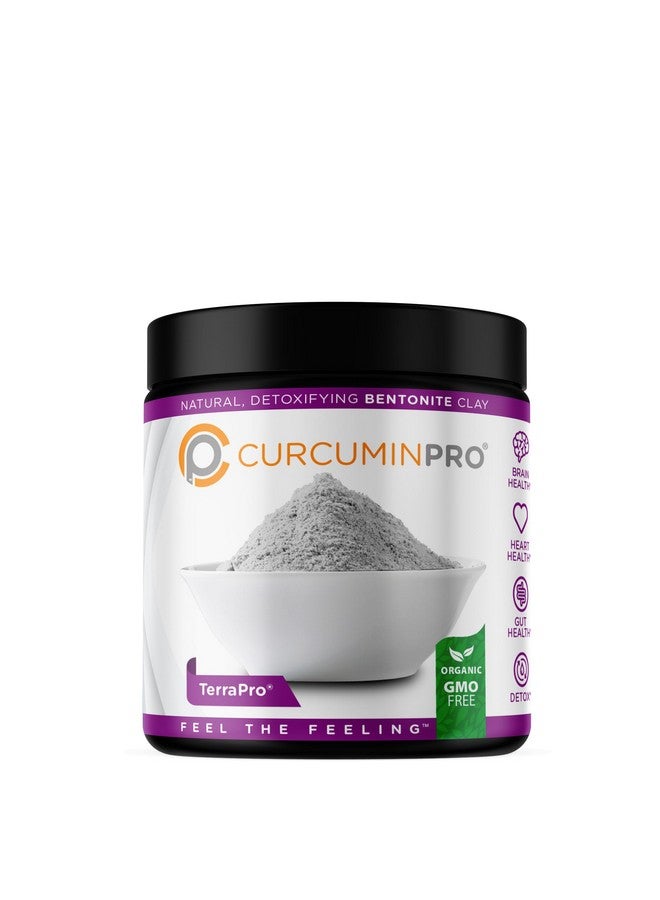 CurcuminPro TerraPro Bentonite Clay Detox Supplement | 90g | Volcanic Calcium Clay for Natural Detox & Lymphatic Drainage | Gut Cleanse & Wellness Support | Bulk Supplement - Image 1