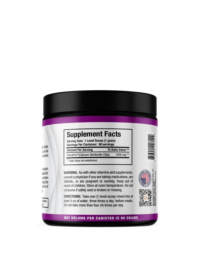 CurcuminPro TerraPro Bentonite Clay Detox Supplement | 90g | Volcanic Calcium Clay for Natural Detox & Lymphatic Drainage | Gut Cleanse & Wellness Support | Bulk Supplement - Image 3