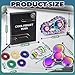 Chilvil 8Pcs Fidget Toys Adults Fidgets Spinner Autism Sensory Pack Spiky Sensory Rings for Anxiety Metal Bike Chain Roller Cool Gadgets for Teen Boys ADHD Silent Stress Relief Office Desk Toy Adults Gift - Image 4