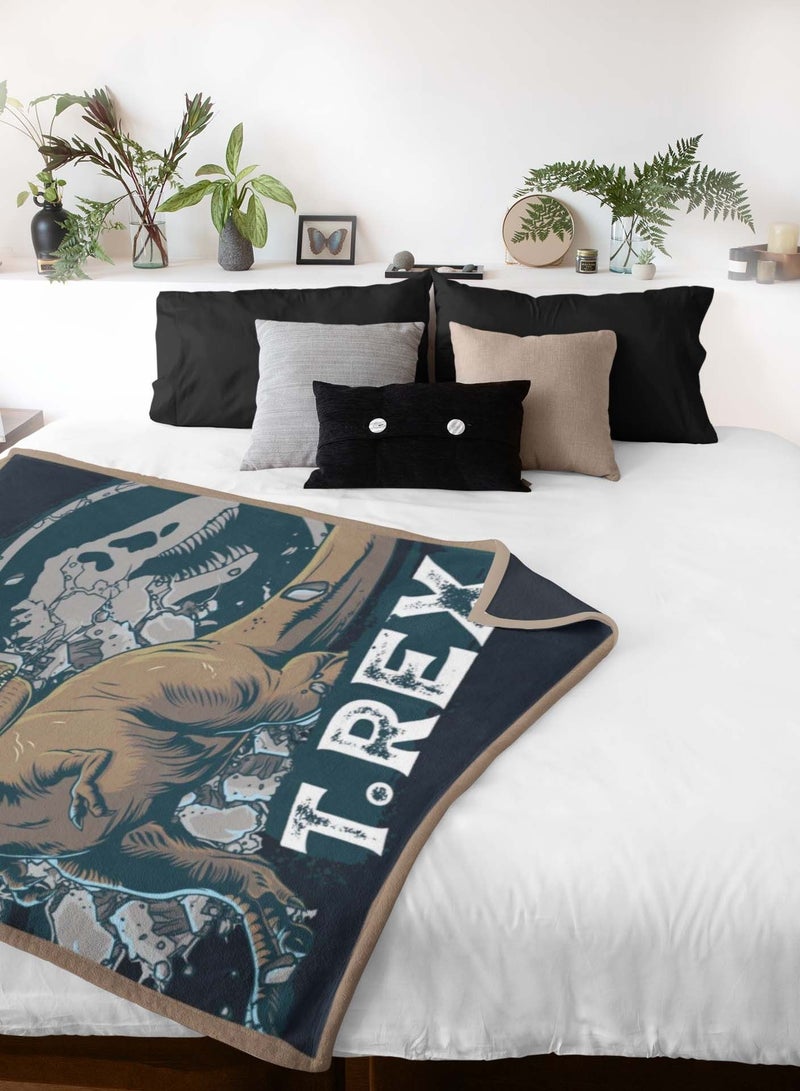 UNIVERSAL Universal Jurassic World Dominion Polar Fleece Blanket for Kids | All-Season, Ultra Soft, Fade Resistant (Official Universal Product)  - Image 3