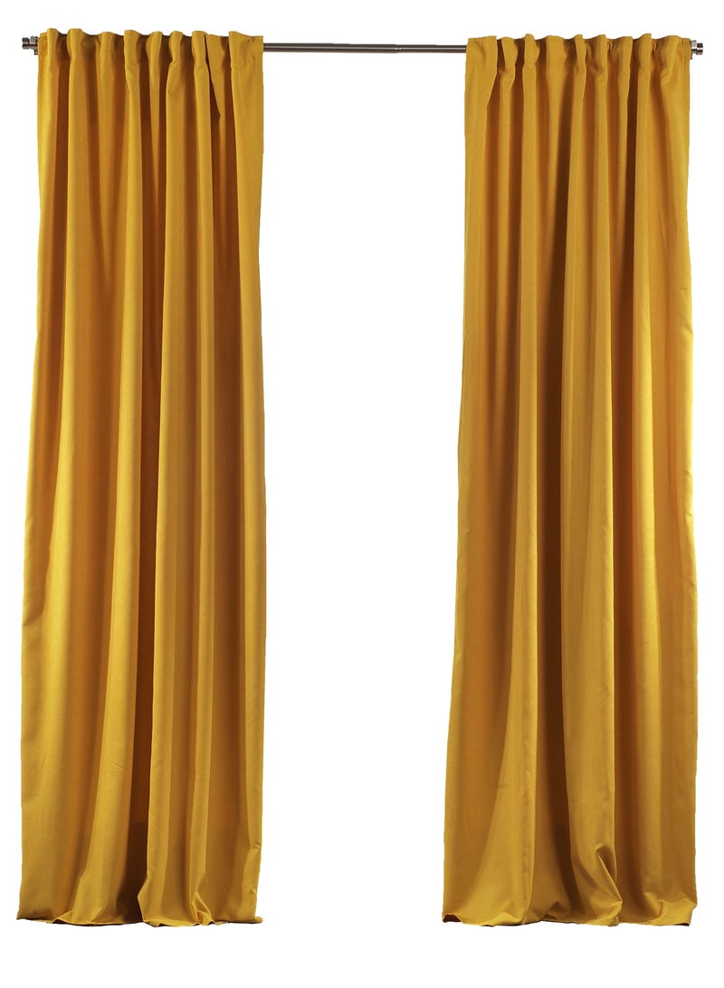 Zeenah Furniture Solid Color Home Decorative Curtains Velvet Look 2 Panels Hanging Back Tap & Rod Pocket Living Room Nursery Room Kitchen Office Windows Home Decoration - Image 5