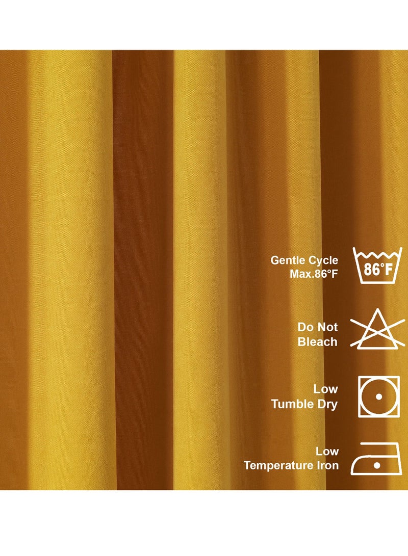 Zeenah Furniture Solid Color Home Decorative Curtains Velvet Look 2 Panels Hanging Back Tap & Rod Pocket Living Room Nursery Room Kitchen Office Windows Home Decoration - Image 4