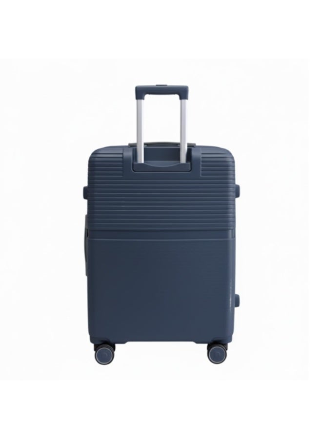 طقم حقائب سفر صلبة الجوانب من البولي بروبيلين مكون من 3 قطع - حقائب سفر خفيفة الوزن بعجلات دوارة بزاوية 360 درجة | حقائب ترولي متينة لسفر آمن (صغيرة، متوسطة، كبيرة) - Image 3