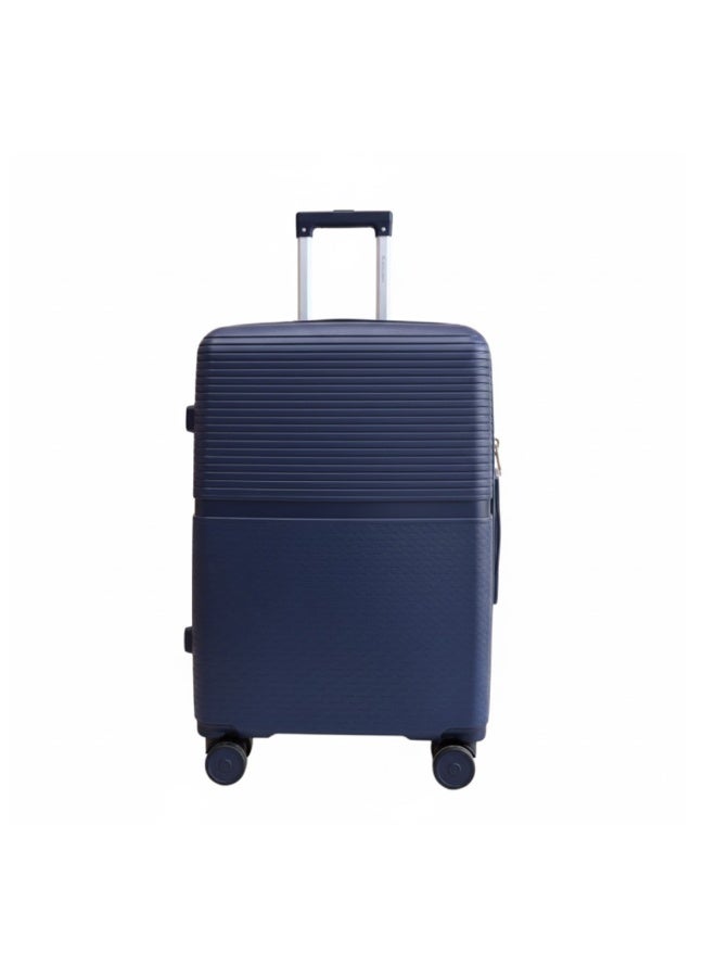 طقم حقائب سفر صلبة الجوانب من البولي بروبيلين مكون من 3 قطع - حقائب سفر خفيفة الوزن بعجلات دوارة بزاوية 360 درجة | حقائب ترولي متينة لسفر آمن (صغيرة، متوسطة، كبيرة) - Image 2