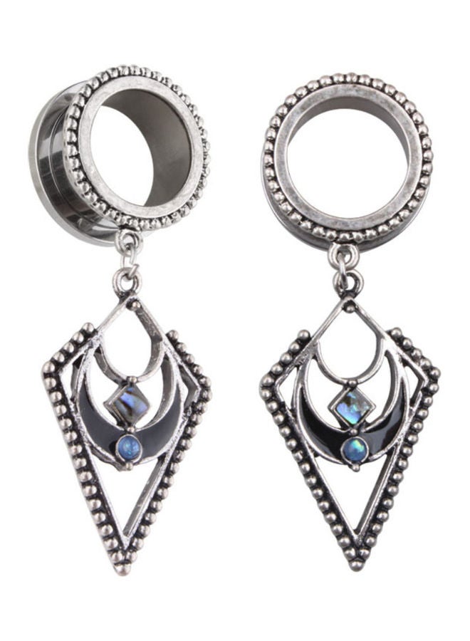 NIBEMINENT Geometry Dangle Ear Tunnel Expander Plugs - Image 1