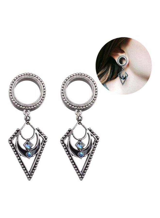 NIBEMINENT Geometry Dangle Ear Tunnel Expander Plugs - Image 2