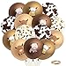 K1tpde Highland Cow Balloons Decorations 50PCS Cute Brown Cow Latex Balloon Set for Kids Baby Shower Western Cowboy Party Decor for Farmhouse Birthday Party Supplies - Image 2