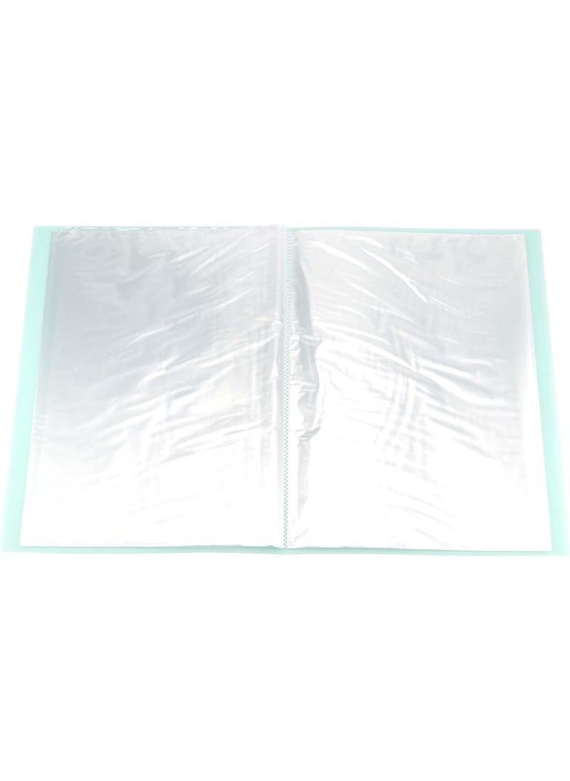 JAPCHET JAPCHET 6 Pack Diamond A3 Painting Storage Book 180 Clear Pockets Art Portfolio Presentations Folder Diamond A3 Painting Folder for Artwork Green White  - Image 4