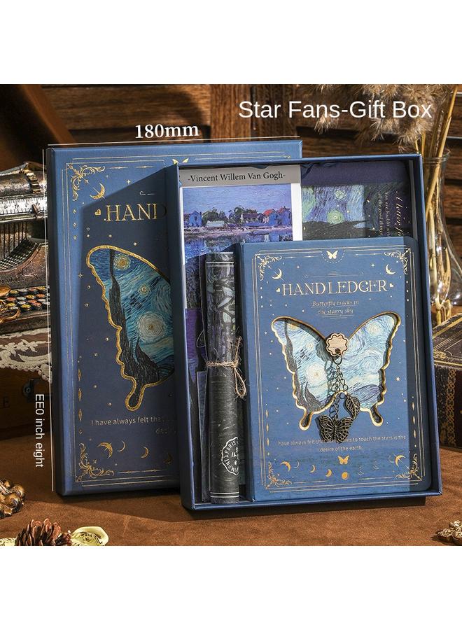 Bluejw Vintage Hollow Hand Ledger Suit Gift Box High Beauty Notebook Stationery Girl Cute Hand Ledger Girl Day - Image 1