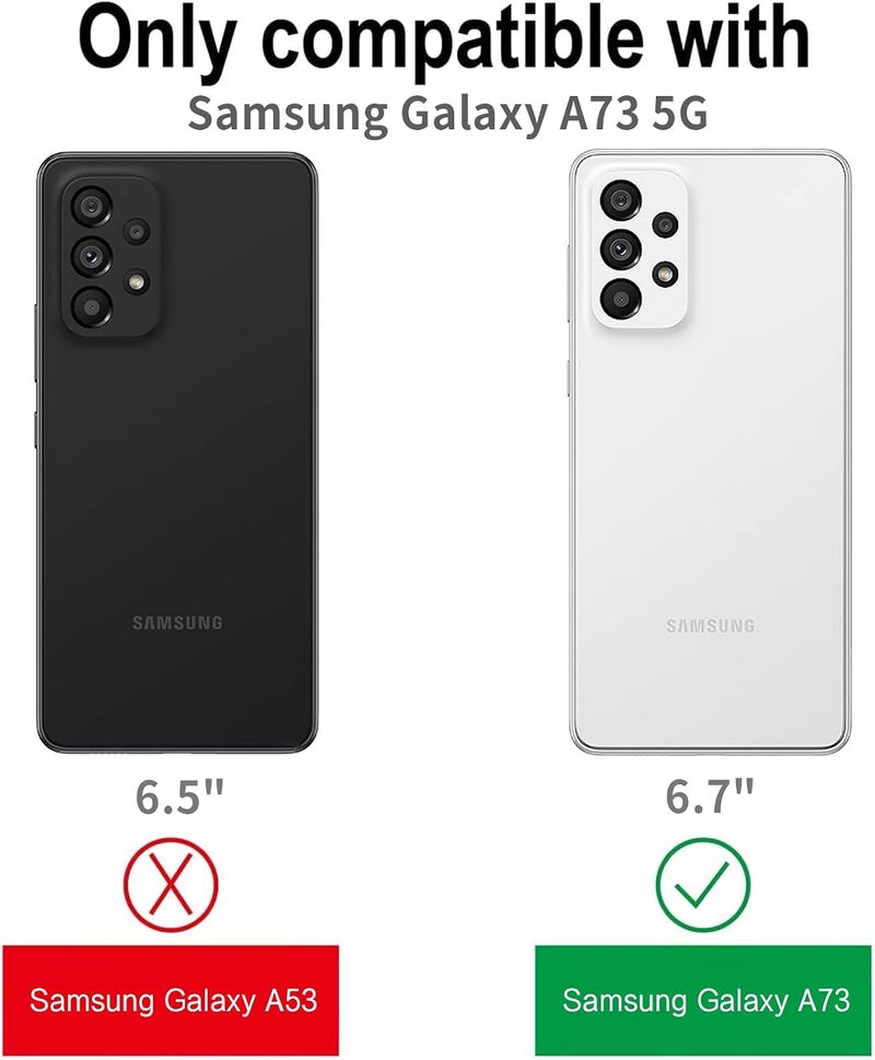 UltiUnison غطاء هاتف من السيليكون لسامسونج جالاكسي A73 5G، غطاء واقي رقيق ناعم من السيليكون مع بطانة من المايكروفايبر، غطاء هاتف مضاد للصدمات لسامسونج جالاكسي A73 5G (أزرق) - Image 2
