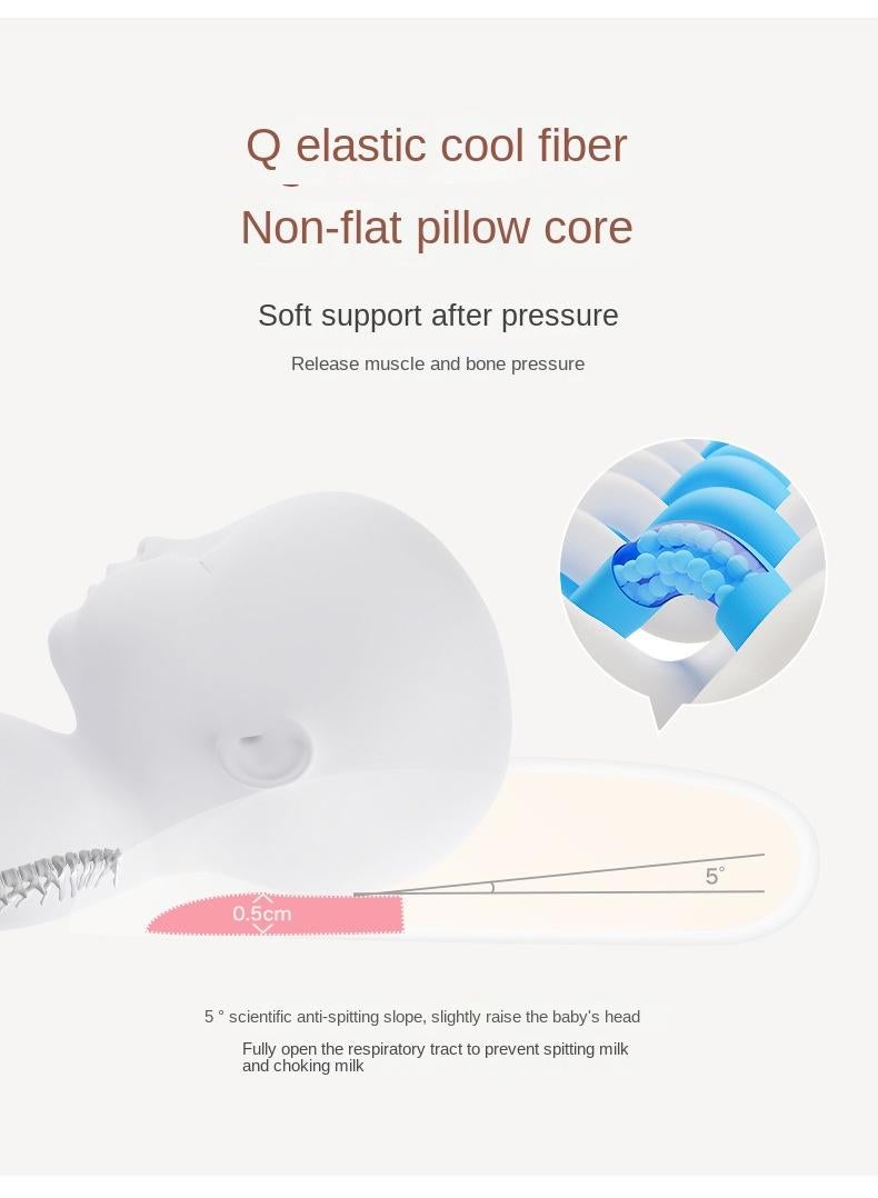 Bluejw وسادة رضاعة للأطفال وسادة جديدة للأطفال وسادة أساسية مضادة للانحراف رأس قابلة للتنفس وسادة تشكيل - Image 5
