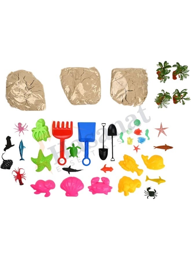 HASANAT ESSENTIALS مجموعة مشهد رمل النمذجة من هسنت essentials عالم المحيطات - Image 4