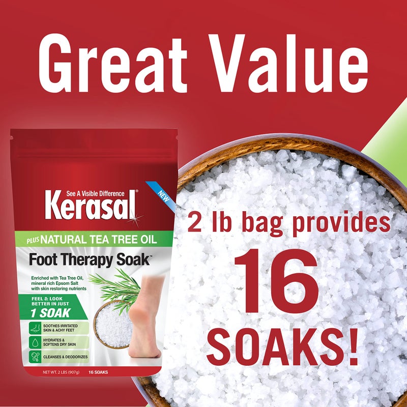 Kerasal Foot Therapy Soak, Foot Soak for Achy, Tired and Dry Feet, 2 lbs - Image 3