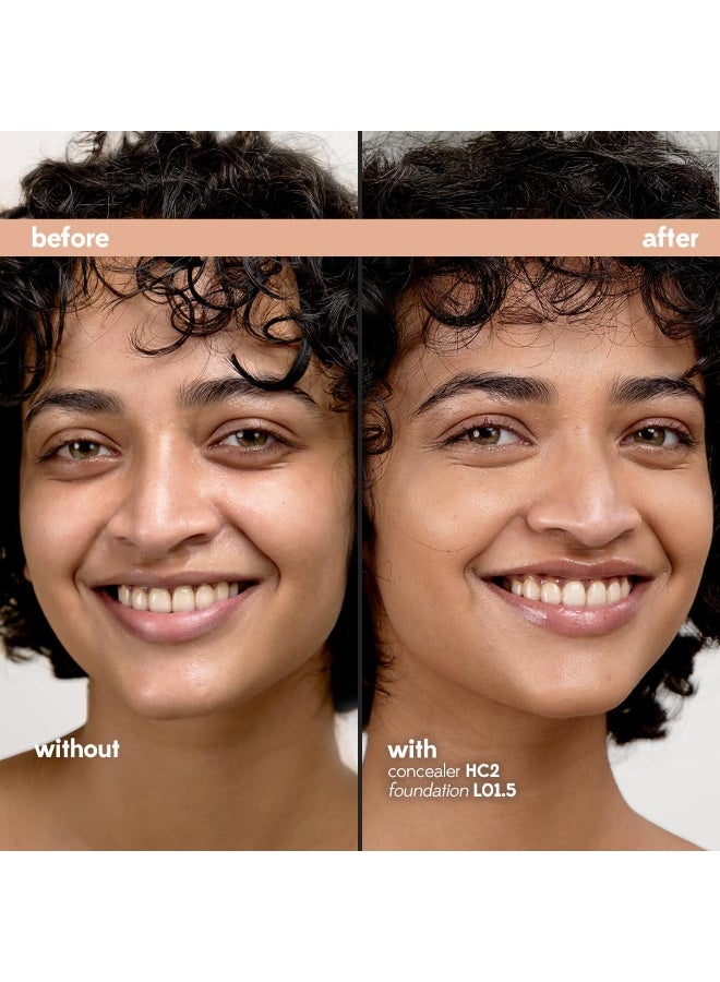 RUBY's ORGANICS Liquid Foundation for Face Makeup - Waterproof, Full Coverage Blendable, Long Lasting, Matte Finish and Poreless, Normal to Oily Skin, Vegan, Paraben and Silicon-Free, 30 Ml LM 01.5 - Image 2