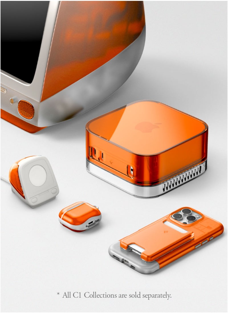 Spigen Classic C1 Apple Watch Charger Stand for Apple Watch Ultra 2/1, Series 10/9/8/SE2/7/6/SE/5/4 (49mm,46mm,45mm,44mm,42mm,41mm,40mm) - Tangerine  - Image 3