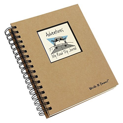 Write it Down series by Journals Unlimited,Guided Journal, Adventures, My Road Trip Journal, Full-size 7.5"x 9", Kraft Hard Cover, Made in USA - Image 3