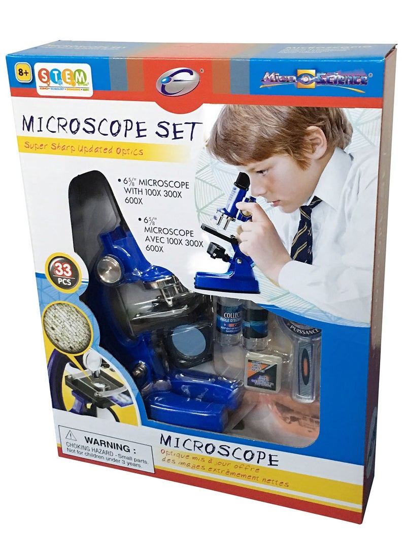 Eastcolight 33Pcs 100/300/600X Microscope Set - Image 1