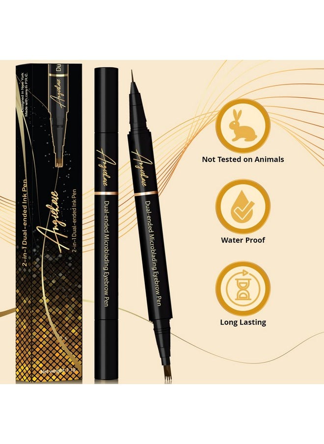 ANGIEHAIE - Eyebrow Pencil (Taupe) Dualended Microblading Eyebrow Pen Brow Pencil 2In1 Waterproof And Long Lasting Eye Brow Pencils For Women Eyebrow Makeup For Natural And Hairlike Effect Brows - Image 1