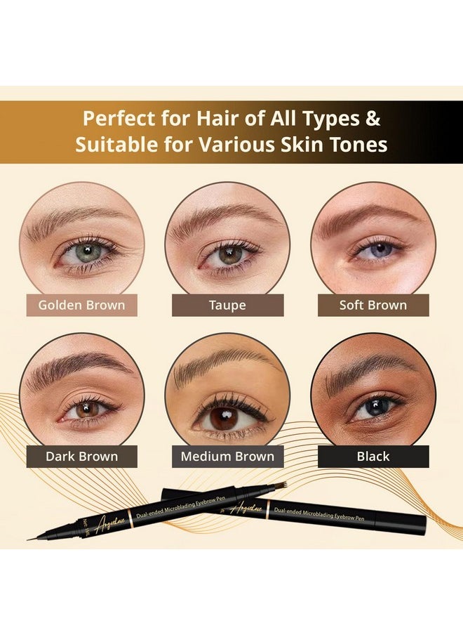 ANGIEHAIE - Eyebrow Pencil (Taupe) Dualended Microblading Eyebrow Pen Brow Pencil 2In1 Waterproof And Long Lasting Eye Brow Pencils For Women Eyebrow Makeup For Natural And Hairlike Effect Brows - Image 1