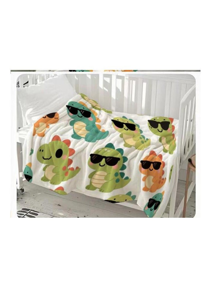 عام بطانية رقيقة من الفانيلا (دافئة ومريحة، ومناسبة للنوم، واستخدام الألعاب، وإزالة الغبار والرمل) 150 سم * 200 سم - 162 - Image 3