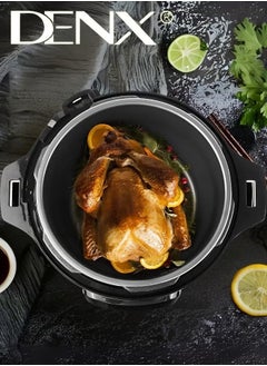 Denx Digital Electric Pressure Cooker Stainless Steel Body Touch Programmable 6L Capacity 1000 Watts  - Image 2