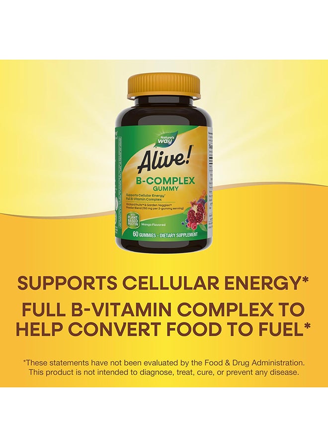 Nature's Way Alive! B-Complex Dietary Supplement Cherry 60 Gummies - Image 4