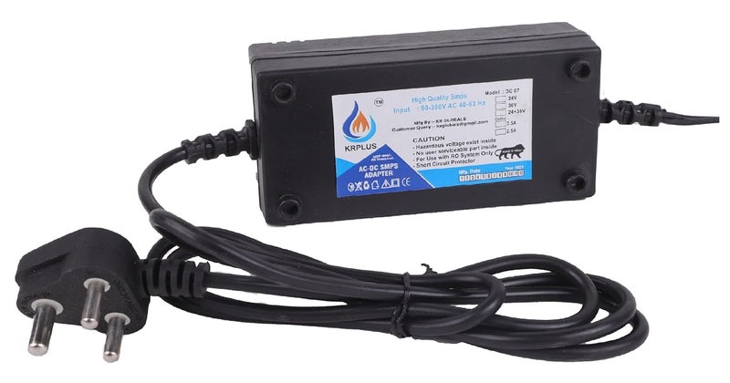 KRplus KRPLUS RO Adapter 24 Volt 25 Amps RO SMPS RO Solenoid Valve 24V 3 Mtr RO Pipe 14 Inch sutaible for All Type of ROUV Water Filters and Purifiers and Domestic RO - Image 2