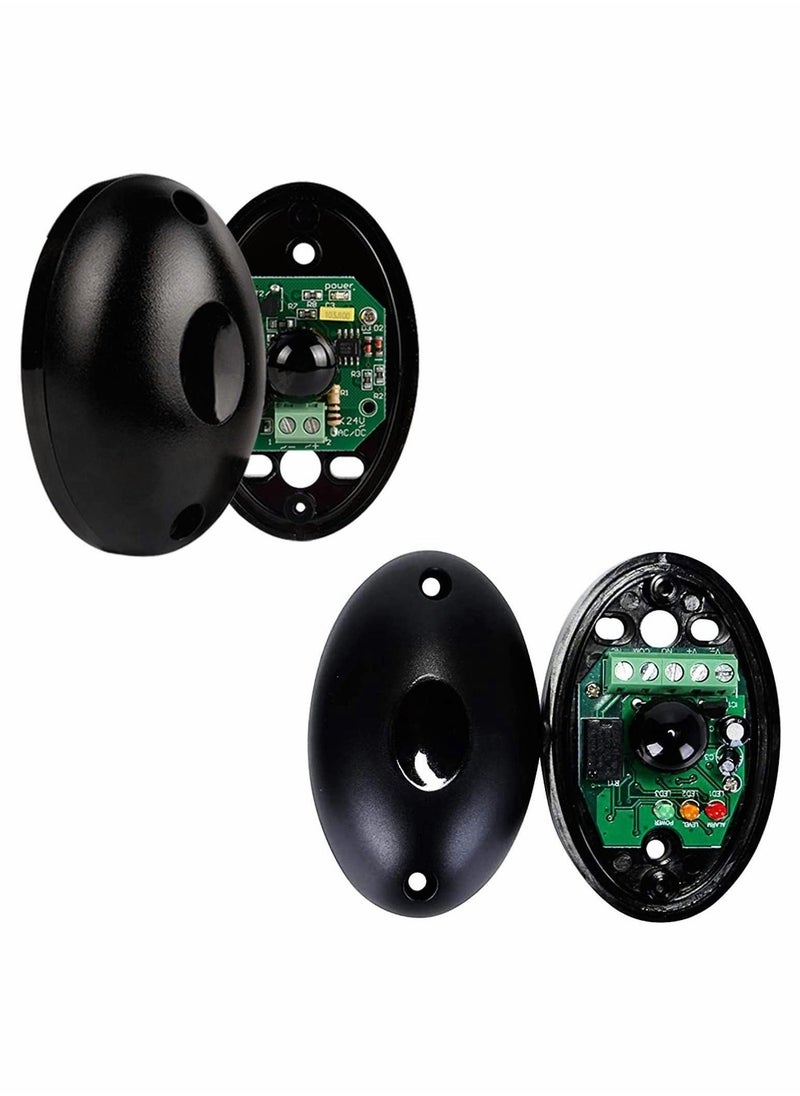 Generic - Infrared Beam Sensor Photocell Sensor for Gate Opener Universal Outdoor Infrared Beam Sensor Sliding Gate Opener Accessory 24V 1 Pair (Transmitter and Receiver) - Image 1
