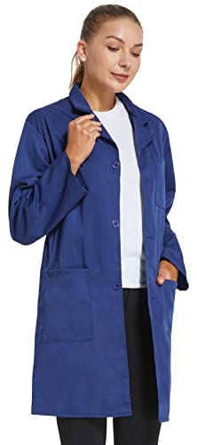 VOGRYE Professional Lab Coat for Women Men Long Sleeve - Image 4