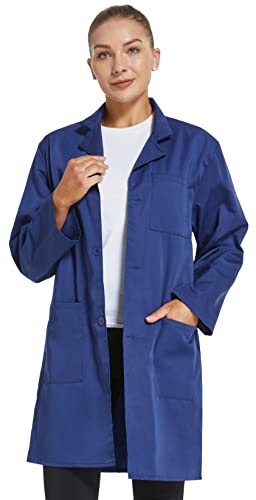 VOGRYE Professional Lab Coat for Women Men Long Sleeve - Image 2