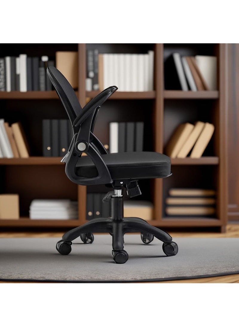 AGD Office Chair Comfort Ergonomic Height Adjustable Desk with Lumbar Support   Backrest Mesh with Armrests for Computer Workstation Home Office - Image 3