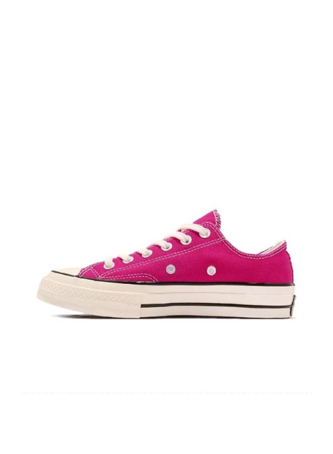 Converse Low-Top Canvas Sneakers – Bold Magenta Pink Retro Style for Fashion Enthusiasts 40SIZE