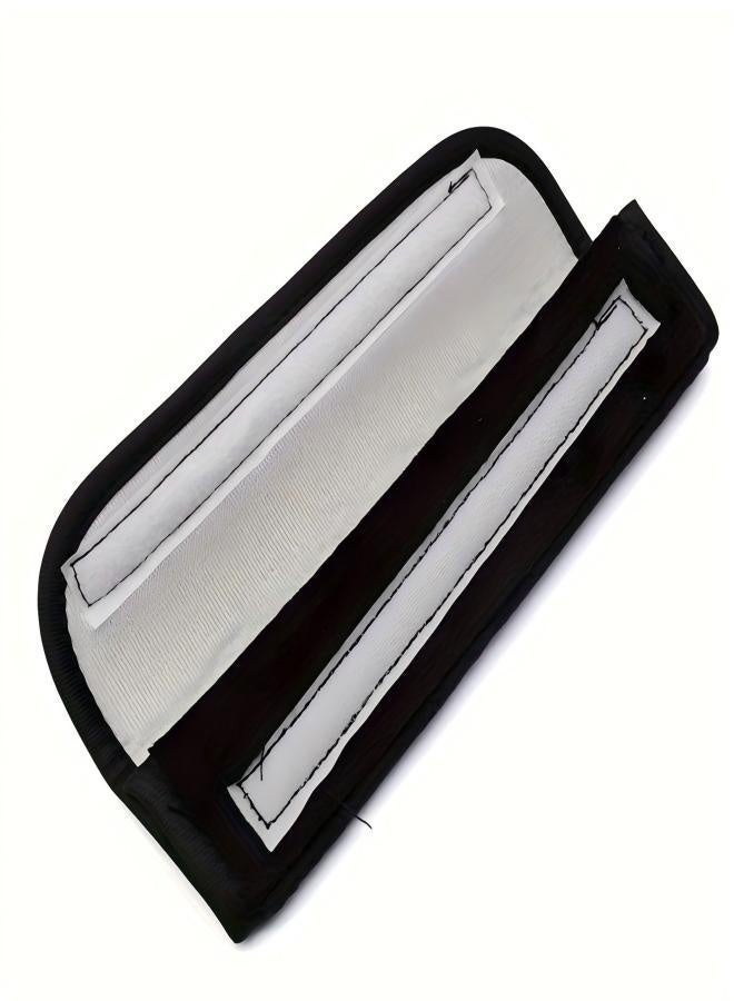 2 قطعة من أغطية أحزمة أمان السيارة الناعمة والمخملية، إكسسوارات السيارات، تصميم داخلي عصري للسيارة، غطاء سيارة متين، أغطية مقاعد سيارة مريحة - Image 3